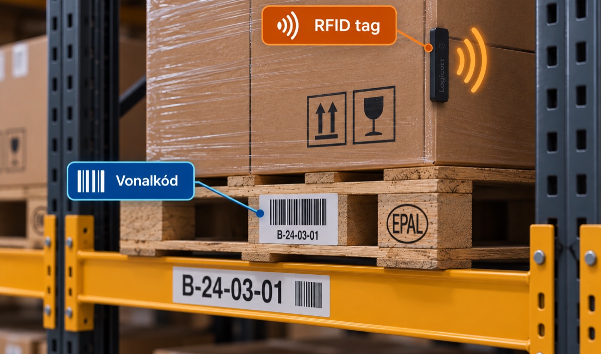 Vonalkódos és RFID-alapú raktári azonosítás